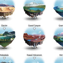 All 63 National Parks Checklist 11"x17" Poster (Customizable)