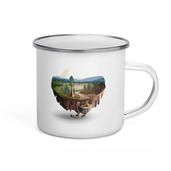 Sequoia Camping Enamel Mug (White / 12oz)