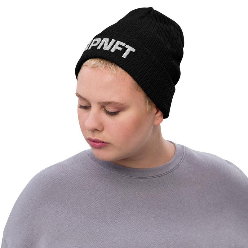 NP NFT Text Recycled Cuffed Beanie