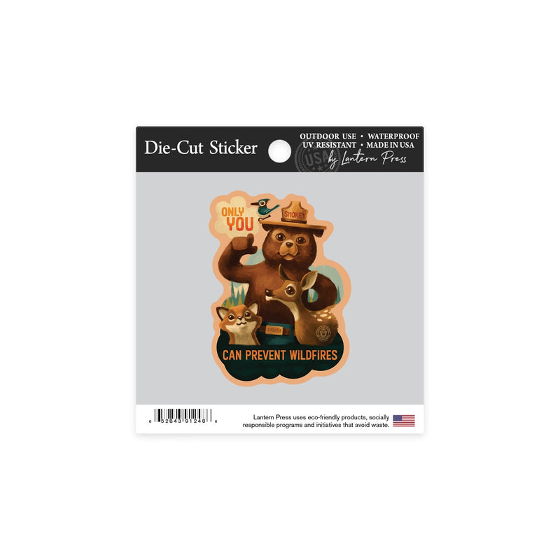 Bigfoot and Smokey Bear & Friends Sticker pack