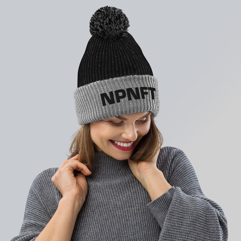 NPNFT Text Pom-Pom Beanie