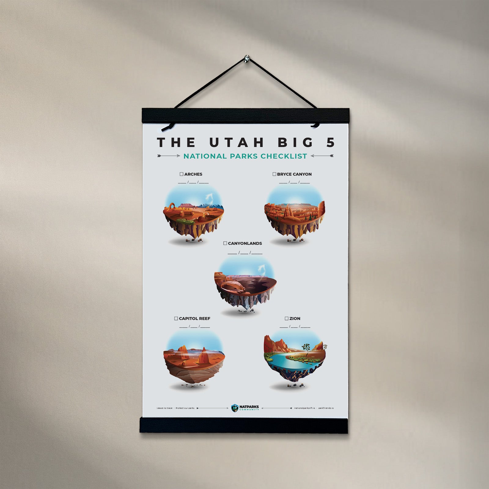 Utah Big 5 National Parks Checklist 11